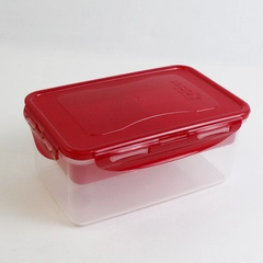 Lock & Lock 1.4 L Plastic Food Storage Container Red Lid