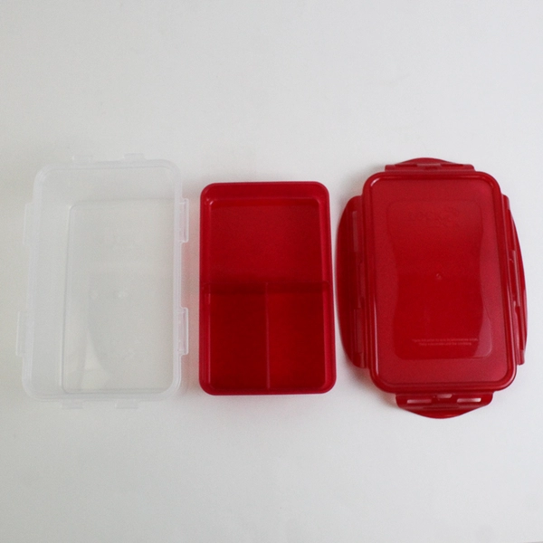 Lock & Lock 1.4 L Plastic Food Storage Container Red Lid