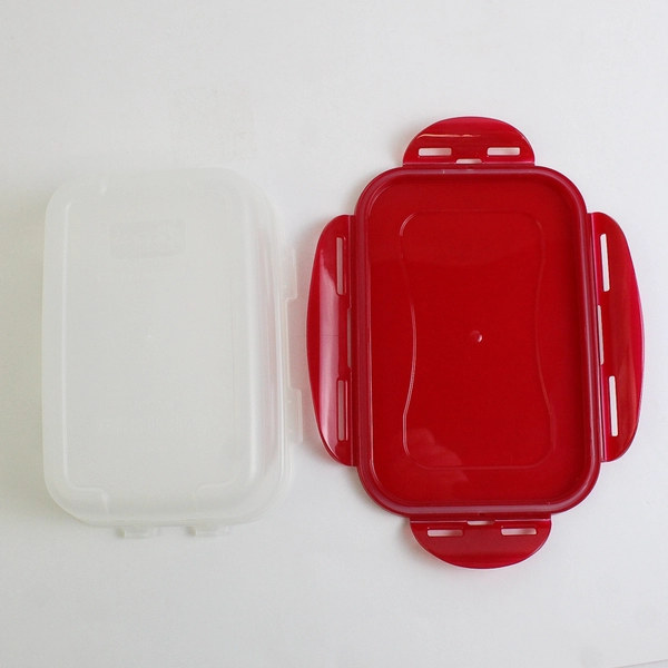 Lock & Lock 1.2 L Plastic Food Storage Container Red Lid