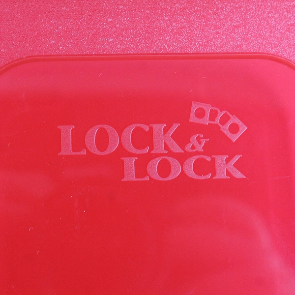 Lock & Lock 1.2 L Plastic Food Storage Container Red Lid