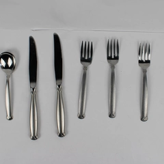 Lot Of 6 Oneida Silver Rattan (Stainless) Flatware 3 Forks 2 Knives 1 Spoon
