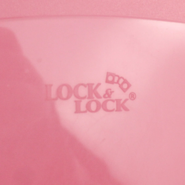 Set of 3 Lock & Lock 750 ml Divided Snack Storage Containers Red Lids