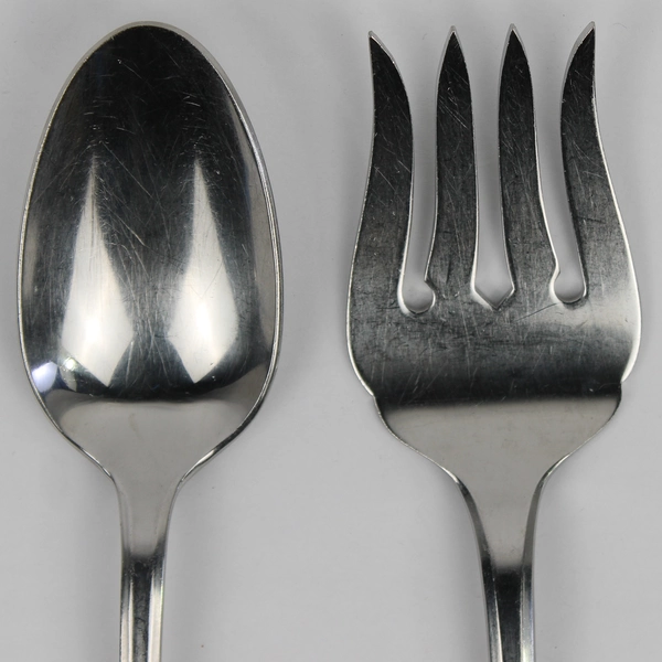 Lot Of 3 Towle Silver Holbrooke (Stainless, Satin) Flatware Serving Spoons/Fork