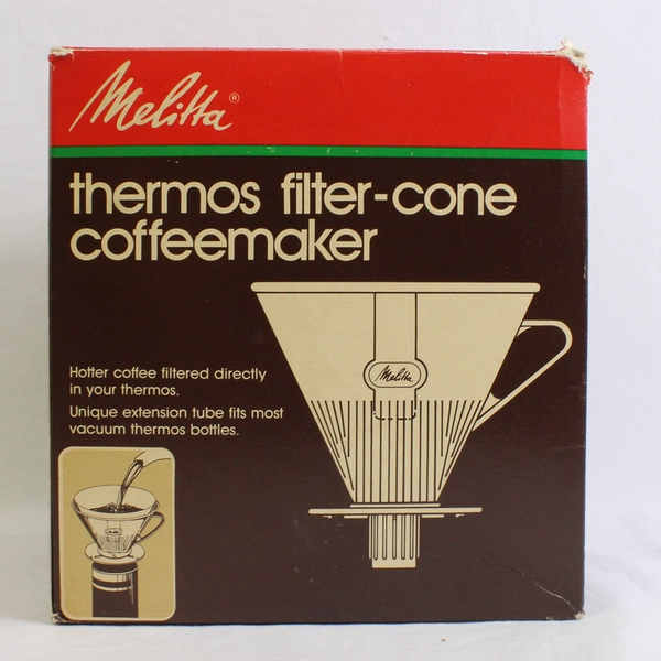 Melitta Thermos Filter-Cone Coffee Maker in Original Box 1983