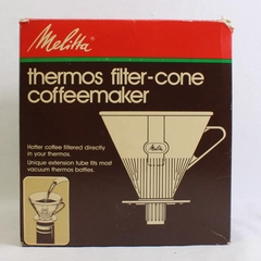 Melitta Thermos Filter-Cone Coffee Maker in Original Box 1983