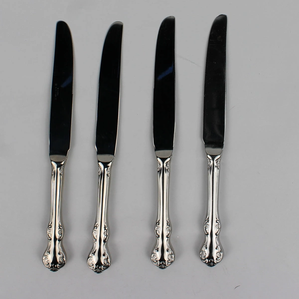 Lot Of 4 Wallace Silver Camden (Stainless) Flatware Dinner Knives 9.75" Long