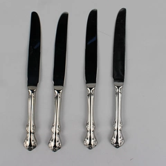 Lot Of 4 Wallace Silver Camden (Stainless) Flatware Dinner Knives 9.75" Long