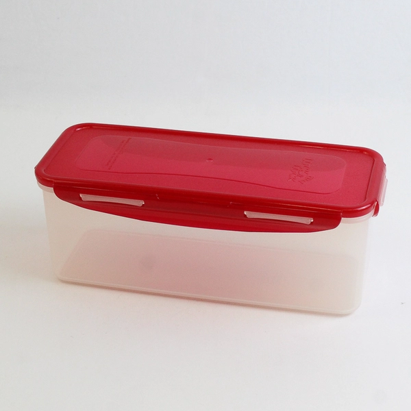 Lock & Lock Plastic Food Storage Container Red Lid HPL844