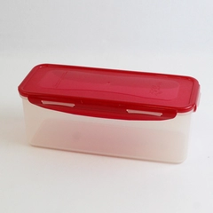 Lock & Lock Plastic Food Storage Container Red Lid HPL844