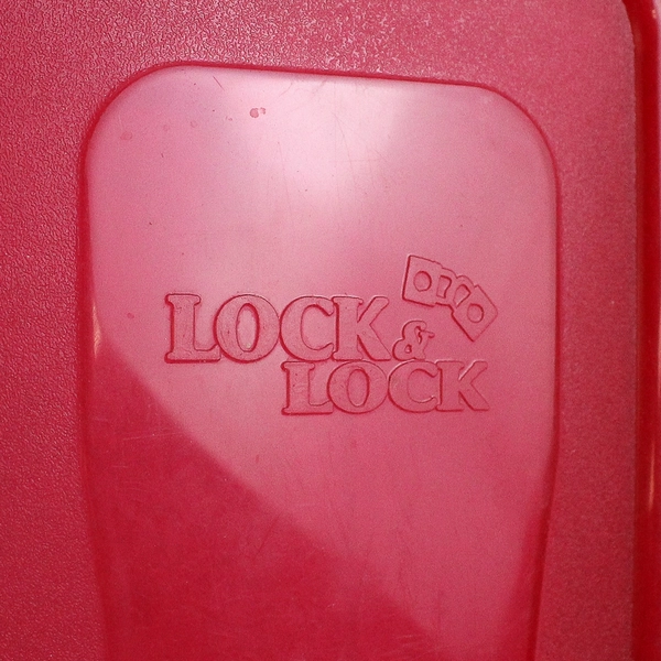 Lock & Lock 1.6 L Plastic Food Storage Container Red Lid