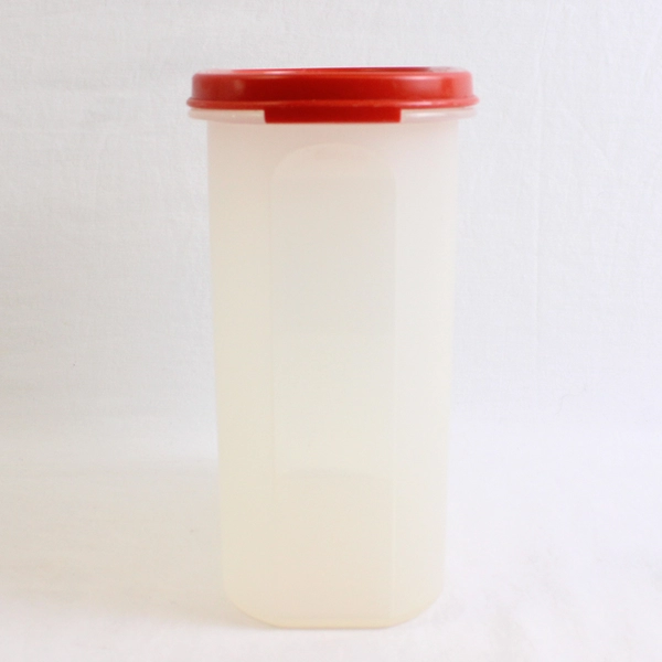 Tupperware 7 1/4 Cups Food Storage Container 1613-3 with Red Lid 1616-20