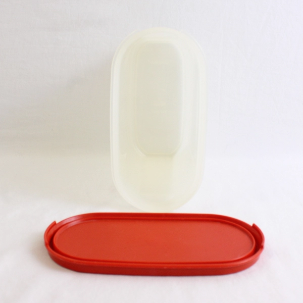 Tupperware 7 1/4 Cups Food Storage Container 1613-3 with Red Lid 1616-20