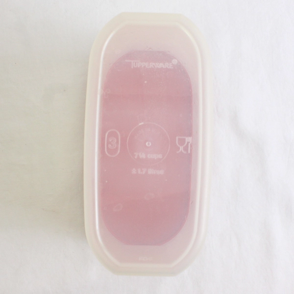 Tupperware 7 1/4 Cups Food Storage Container 1613-3 with Red Lid 1616-20