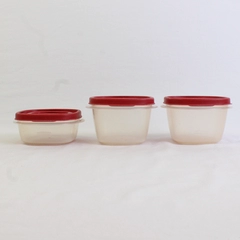 Lot of 3 Rubbermaid 1.25 Cups and 2 Cups Containers 7J56-10 and 7J57-2