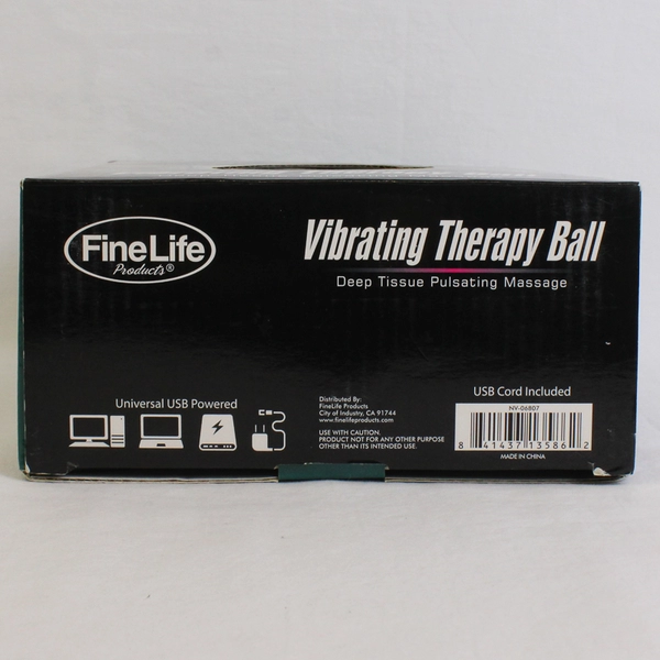 Fine Life Vibrating Therapy Ball Black Deep Tissue Pulsating Massage WORKS