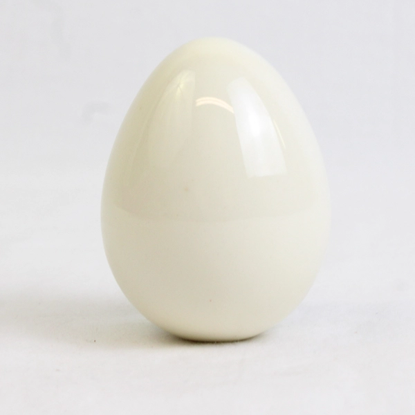 Unbranded Hand-Painted Pig Porcelain Egg White and Pink