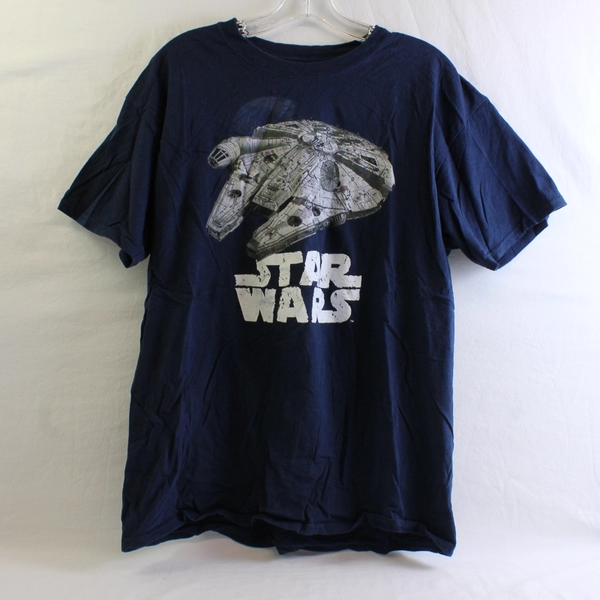 Jerry Leigh Star Wars Navy Blue Cotton Graphic T-Shirt Men's Size Large