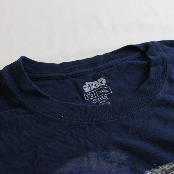 Jerry Leigh Star Wars Navy Blue Cotton Graphic T-Shirt Men's Size Large