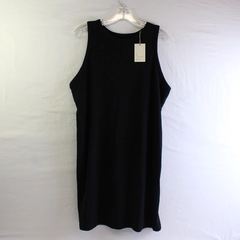 NWT A New Day Solid Black Knee-Length Tank Dress Women's XXL