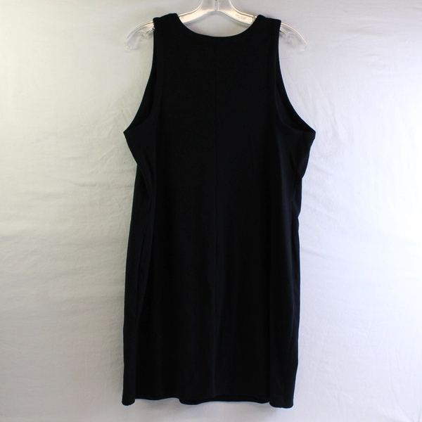 NWT A New Day Solid Black Knee-Length Tank Dress Women's XXL