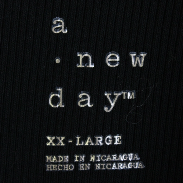 NWT A New Day Solid Black Knee-Length Tank Dress Women's XXL