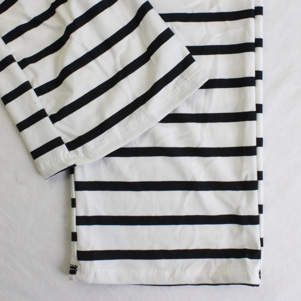 Twenty Ten Women's M Black & White Striped Stretch Pants w/ Drawstring Waist