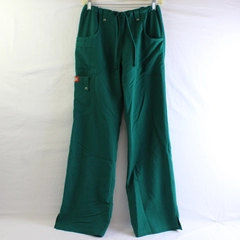 Dickies Women's XS Green Straight Leg Scrub Pants w/ Drawstring Waist