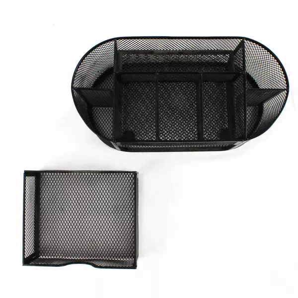 SUPEASY Mesh Desk Organizer, Desk Accessories & Workspace Organizers with Drawer
