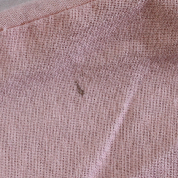 Vintage Handmade Light Pink Button-Up Shirt Lace Collar Women's Size Medium