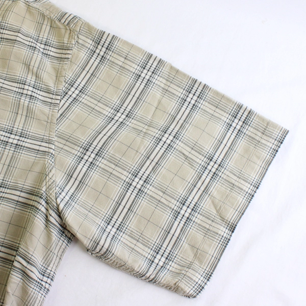 Arrow Khakis Men's XXL Brown Plaid Button Down Short Sleeve Shirt