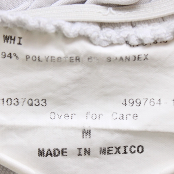 BCX Beige and Red Ruched T-Shirt Women's Size Medium