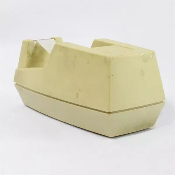Vintage Scotch C-40 Deluxe Desk Tape Dispenser Desert Sand, with 1 Roll of Tape