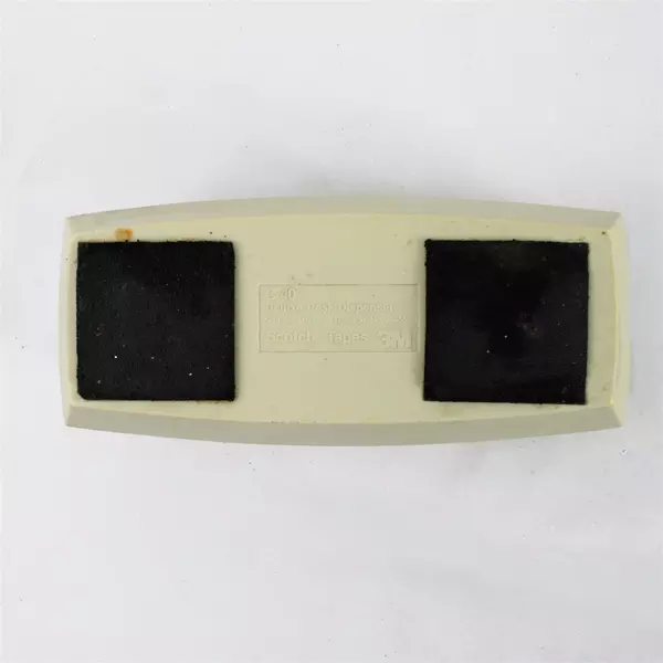 Vintage Scotch C-40 Deluxe Desk Tape Dispenser Desert Sand, with 1 Roll of Tape