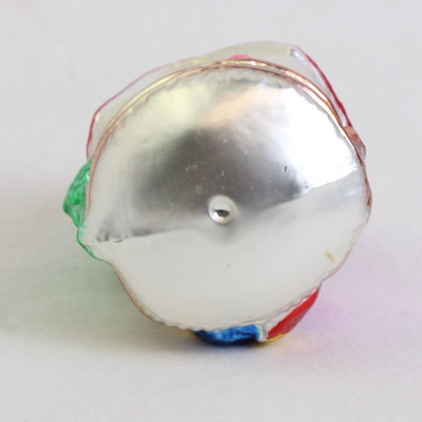 Vintage Igne Glas Blown Glass Turkey Farmhouse Fall Thanksgiving Ornament 3.5"