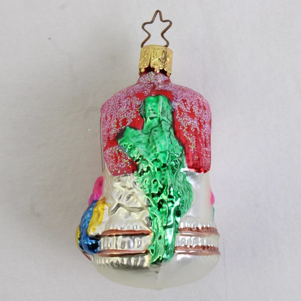 Vintage Igne Glas Blown Glass Turkey Farmhouse Fall Thanksgiving Ornament 3.5"