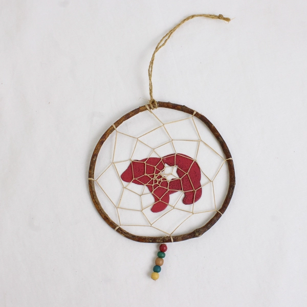 Set of 5 North American Tribal-Themed Thanksgiving Christmas Holiday Ornaments