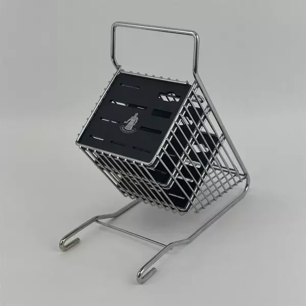 Messermeister 9-Slot Stainless And Plastic Knife Block