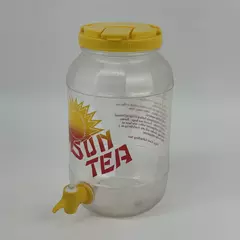 Vtg Miner Container Inc. Plastic Sun Tea Jar Jug Dispenser w/ Spigot 1 Gallon