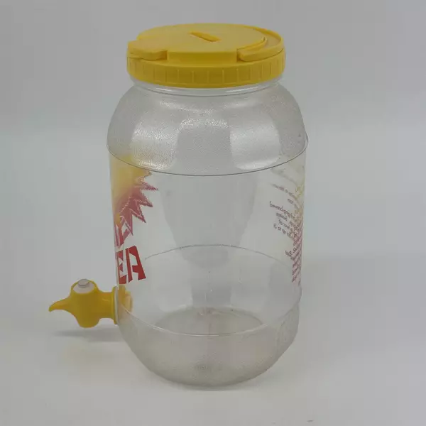 Vtg Miner Container Inc. Plastic Sun Tea Jar Jug Dispenser w/ Spigot 1 Gallon