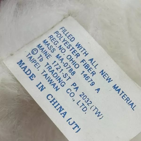 1999 Tb Trading Co White Bear Plush Tartan Vest Hat 13 Inch