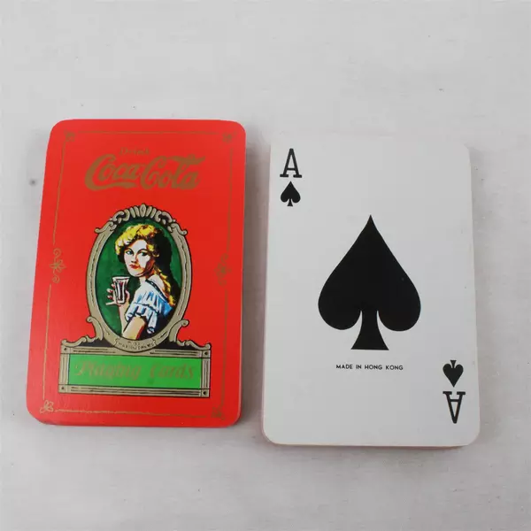 Vintage 1980 Coca-Cola Playing Cards MSR Imports Tin Box Collectible Deck