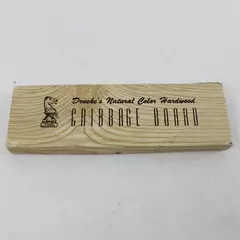 Drueke Natural Hardwood Cribbage Board w/Pegs & Original Box No. 11 7.75"