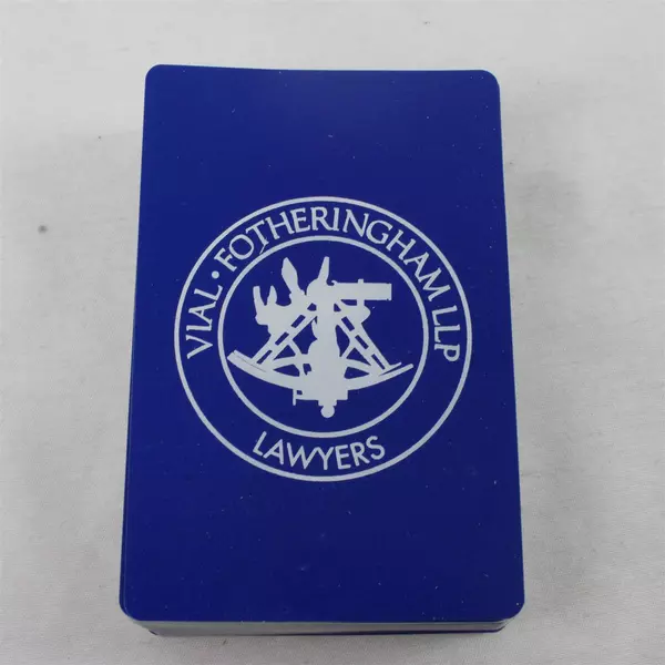 Vial Fotheringham LLP Promotional Playing Cards Deck Standard Size