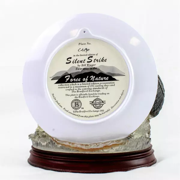 Bradford Exchange Silent Strike Eagle Collector Plate Piece by Bill Wieger C2190