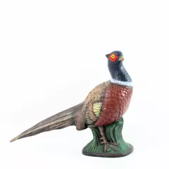 Hand Painted Pheasant Grouse Bird Figurine 15in Vintage Decorative