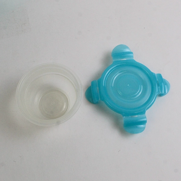 Set of 6 Lock & Lock 100 ml to 2.1 L Plastic Food Storage Bowls Blue Lids