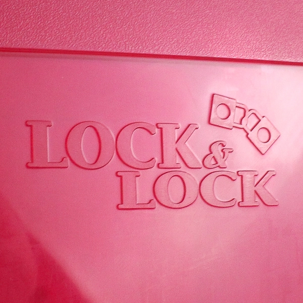 Lot of 3 Lock & Lock 350 ml to 800 ml Food Containers Red Lids