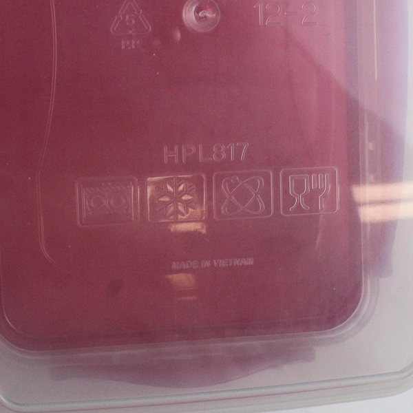 Lock & Lock 1 L Plastic Food Storage Container Red Lid