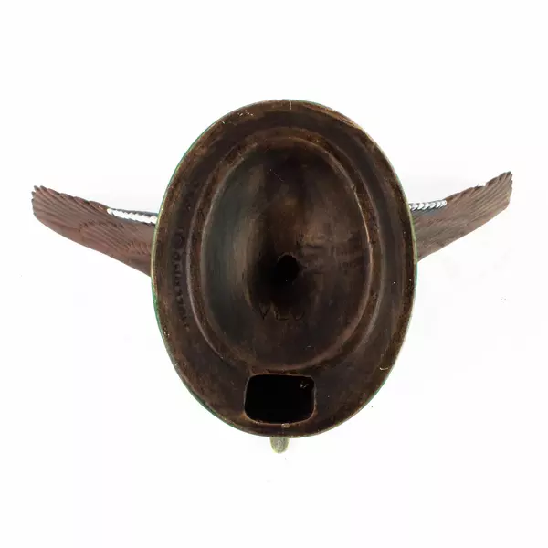 Vintage Holland Mold Ceramic Mallard Duck Taking Flight 1980s Figurine Signed