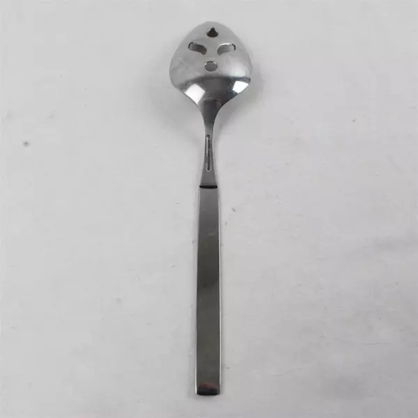 Set of 2 Pierced Tablespoons Phoenix-Profile Stainless Serving Spoons 8"